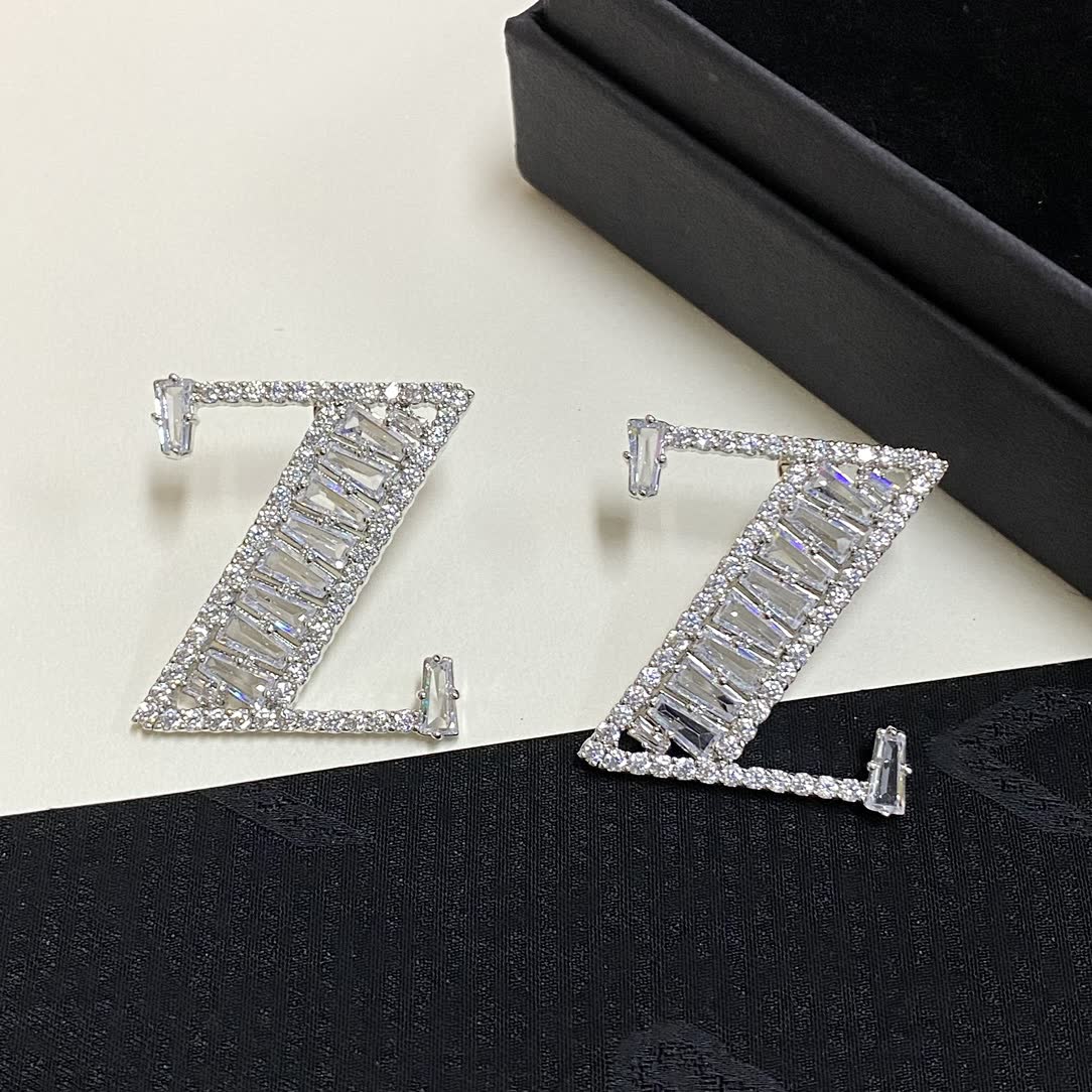Miu Miu Z-shaped Earrings